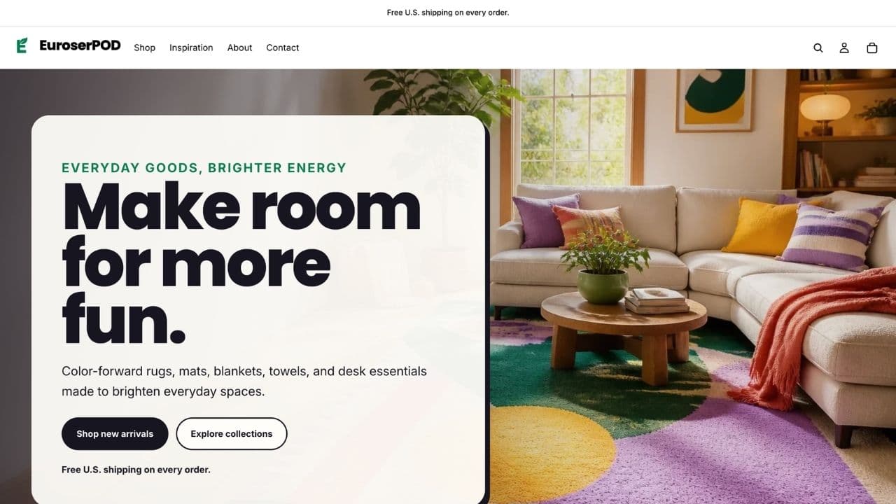 EuroserPOD Store — shop finished custom textile collections
